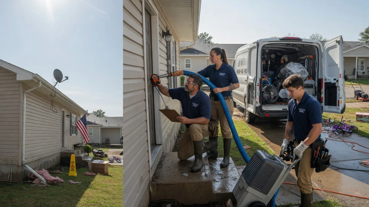Ceiling Water Damage Restoration in Pittsville, WI near me